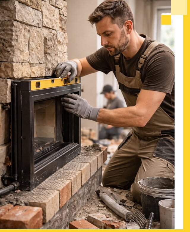 Дровяные камины под ключ в Нефтеюганске: монтаж, обустройство