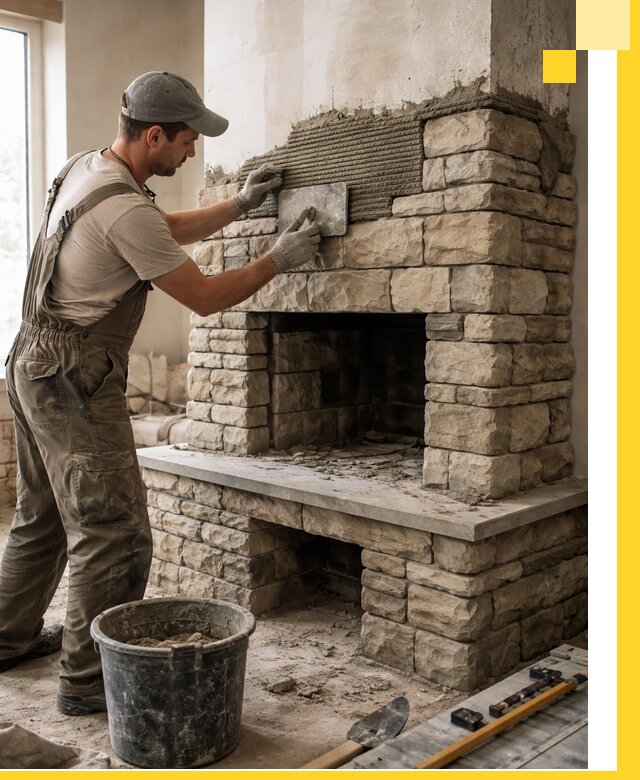 Строительство каминов под ключ в Нефтеюганске от проектирования до монтажа