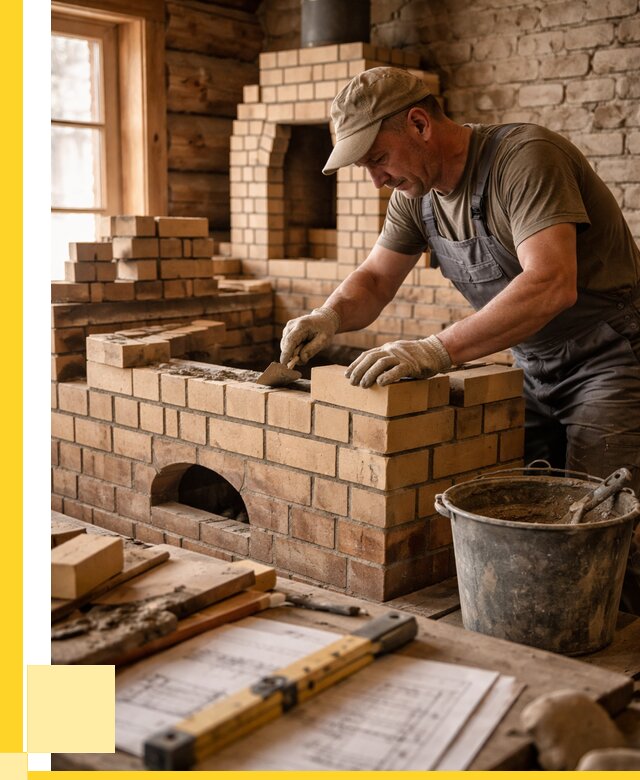 Кладка печей из кирпича в Нефтеюганске цены от 30504 р. - ЭриданНфт