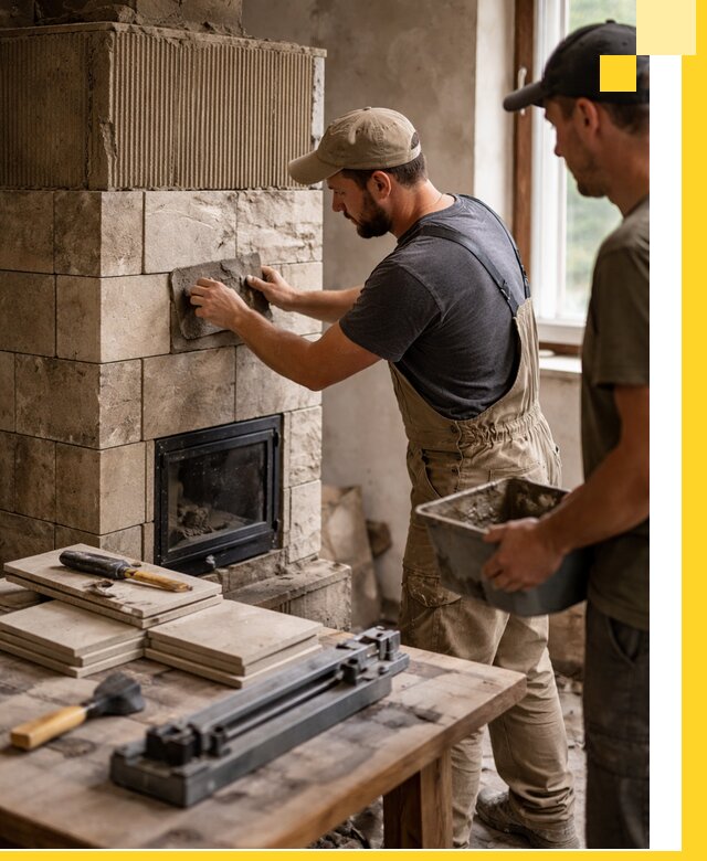 Профессиональная облицовка печей в Нефтеюганске: керамика и камень