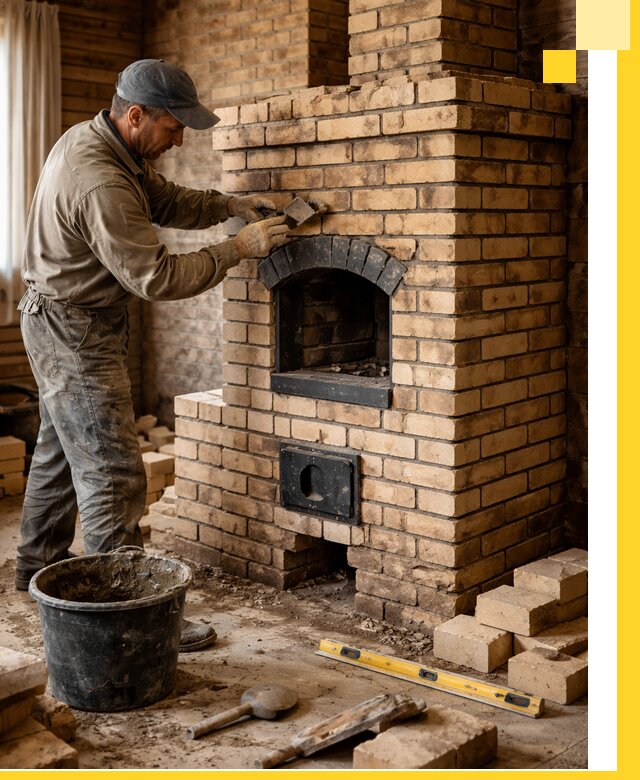 Кирпичные печи под ключ в Нефтеюганске: проектирование и кладка