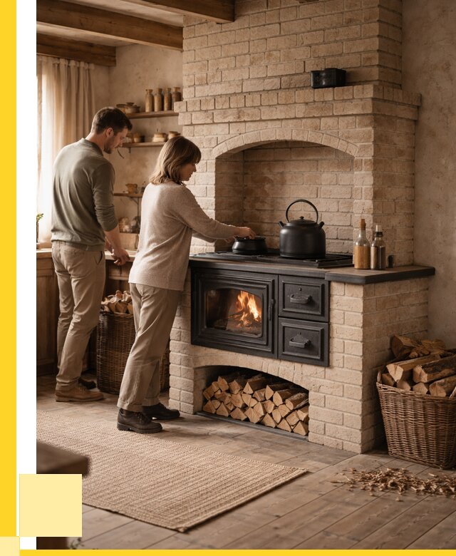 Печи с плитой в Нефтеюганске от 45756 р. | ЭриданНфт — кирпичная печь