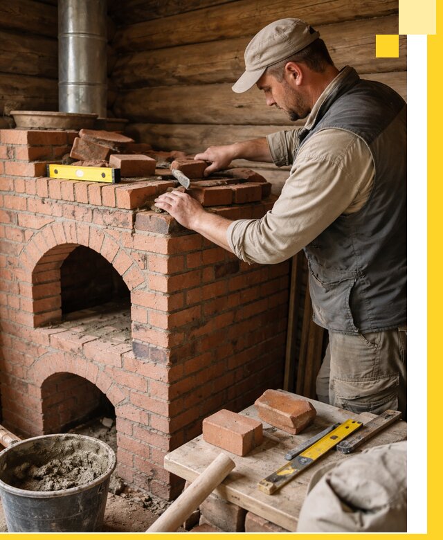 Изготовление и установка русских печей в Нефтеюганске под ключ