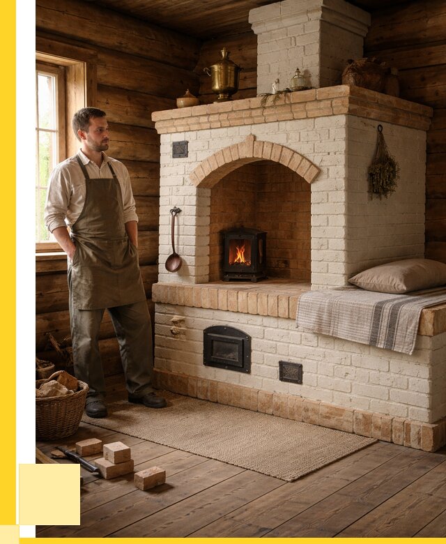 Русские печи с лежанкой под ключ в Нефтеюганске от 152520 р. ЭриданНфт