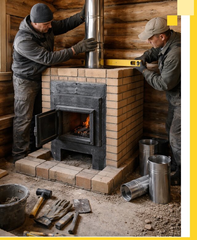 Проектирование, изготовление и установка банных печей в Нефтеюганске