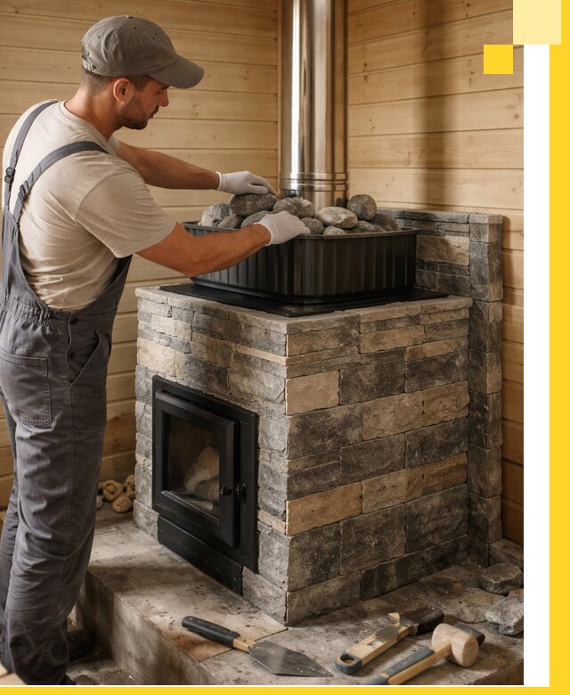 Печи для парной в Нефтеюганске, производство, монтаж и обслуживание