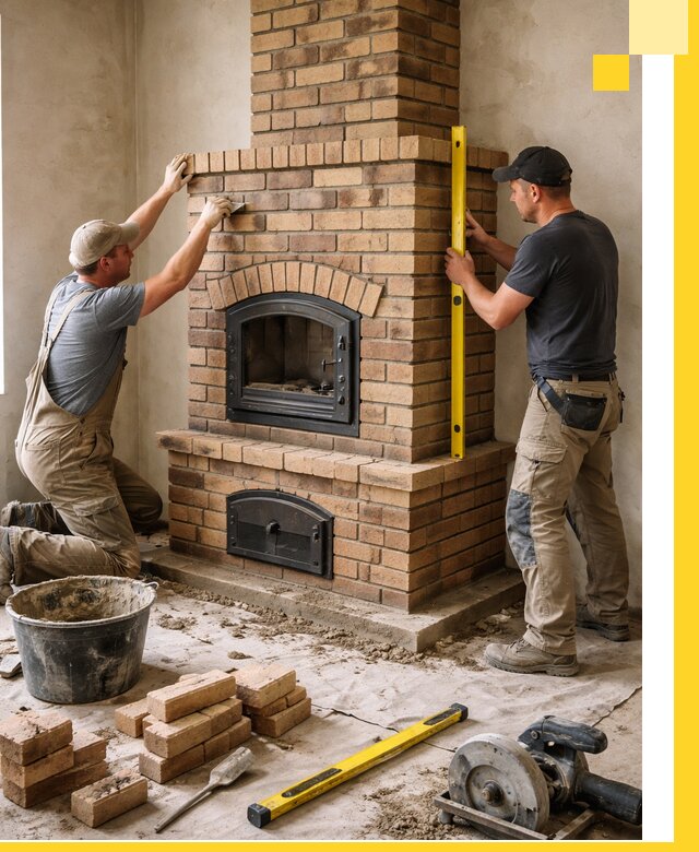 Продажа и установка печей и каминов для дома под ключ в Нефтеюганске