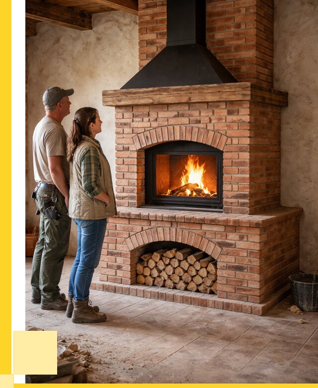 Печи камины из кирпича в Нефтеюганске от 122016 р. | ЭриданНфт