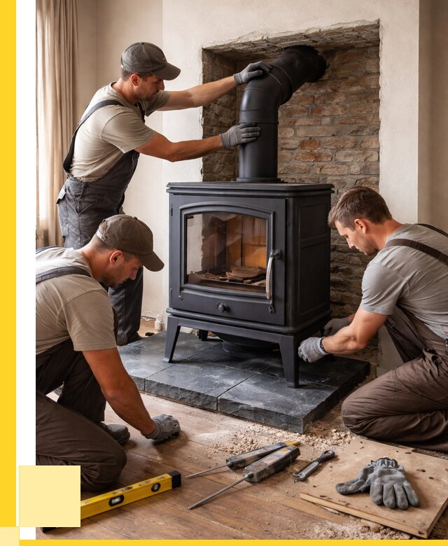 Монтаж печи камина в частном доме в Нефтеюганске от 25420 р. | ЭриданНфт