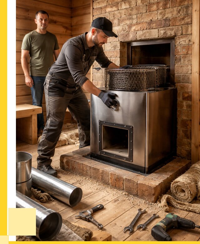 Монтаж банных печей под ключ в Нефтеюганске от 18302 р., ЭриданНфт