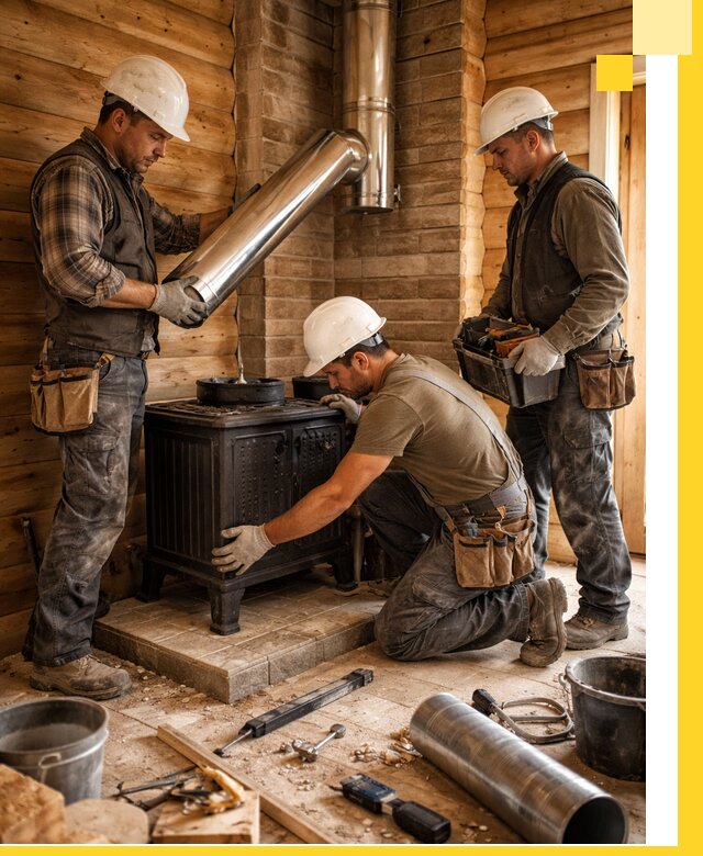 Профессиональный монтаж банных печей и дымоходов в Нефтеюганске
