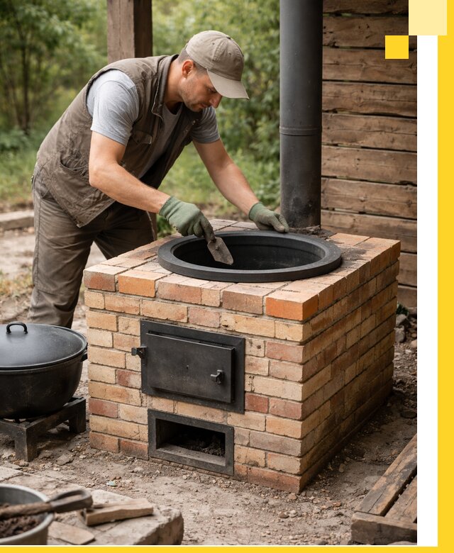 Изготовление и установка печей для казана в Нефтеюганске под ключ