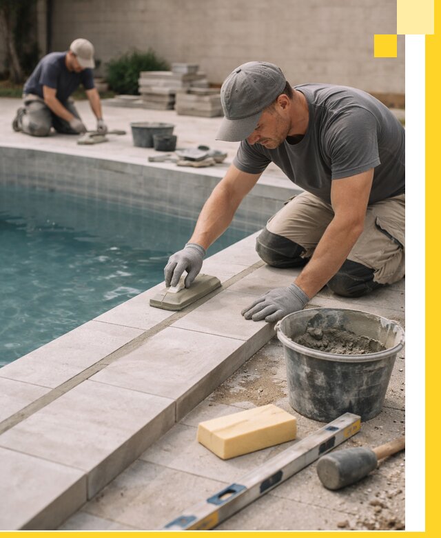 Отделка бассейнов в Нефтеюганске: декоративная отделка и гидроизоляция