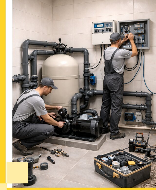 Монтаж оборудования для бассейнов в Нефтеюганске от 40672 р. | ЭриданНфт