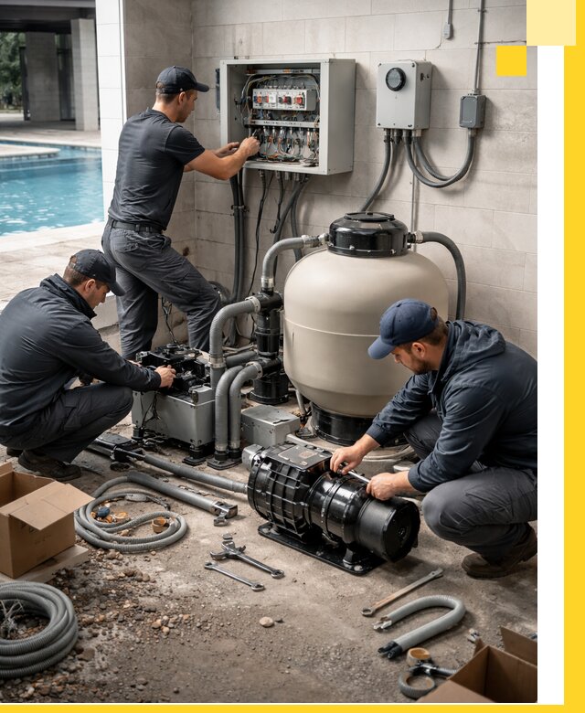 Профессиональный монтаж оборудования для бассейнов в Нефтеюганске