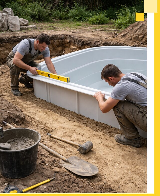 Производство и установка пластиковых бассейнов в Нефтеюганске под ключ