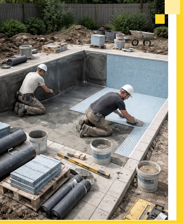 Проектирование и строительство стационарных бассейнов в Нефтеюганске