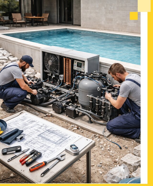 Проектирование и монтаж бассейнов с подогревом в Нефтеюганске