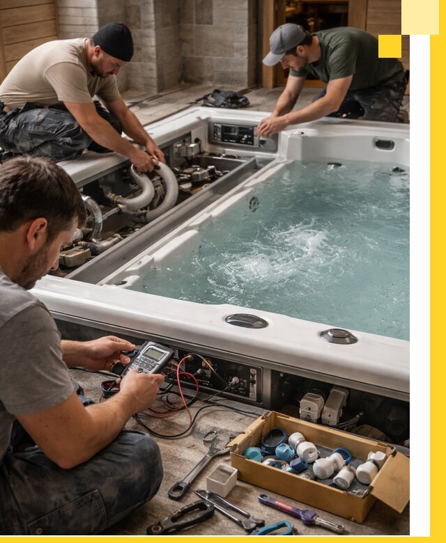 Гидромассажные бассейны под ключ в Нефтеюганске, дизайн и монтаж