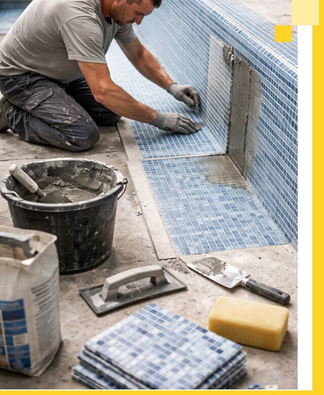 Укладка и ремонт мозаики для бассейнов под ключ в Нефтеюганске