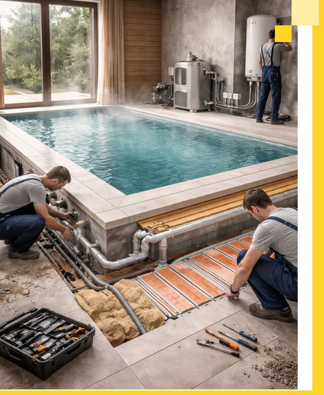 Проектирование и строительство тёплых бассейнов в Нефтеюганске