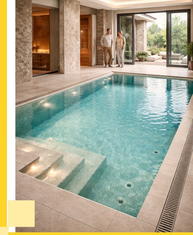 Бассейн во дворе в Нефтеюганске: проект, отделка от 1220160 р. | ЭриданНфт