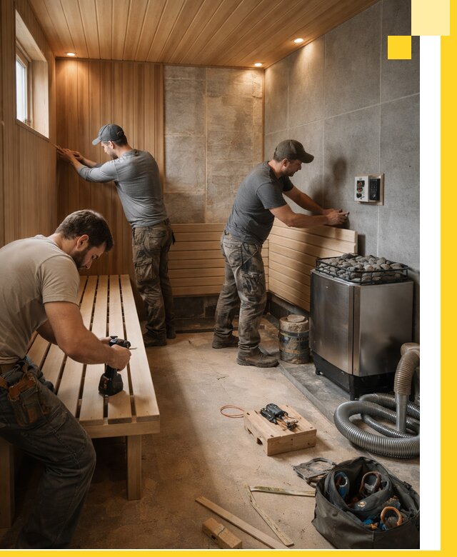 Сауны под ключ в Нефтеюганске, проектирование, строительство, отделка