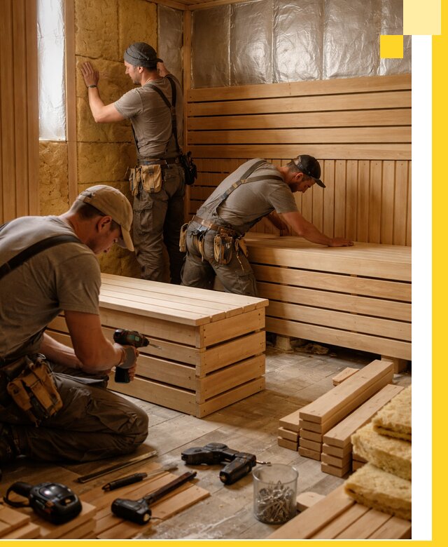 Профессиональное строительство саун под ключ в Нефтеюганске