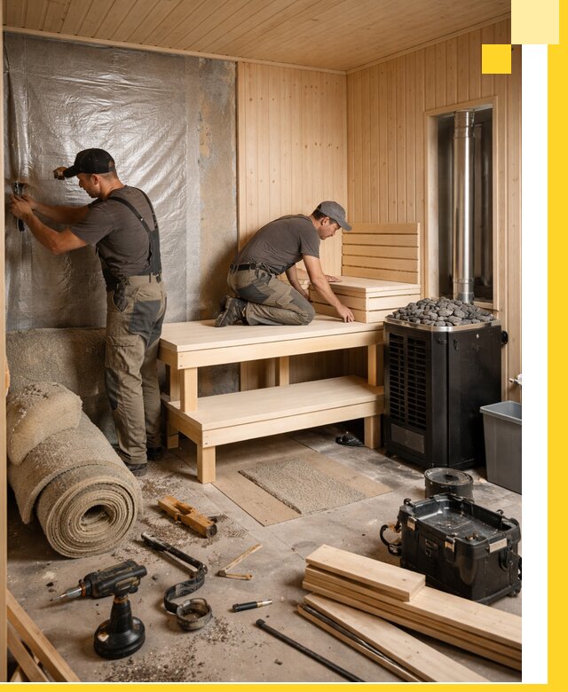 Проекты саун под ключ в Нефтеюганске дизайн и строительство