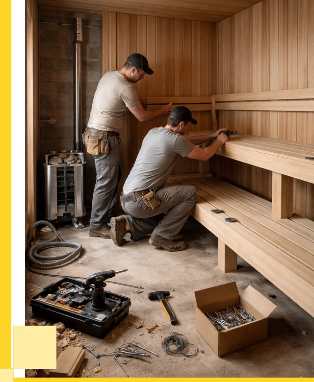 Монтаж саун под ключ в Нефтеюганске от 122016 р. | ЭриданНфт