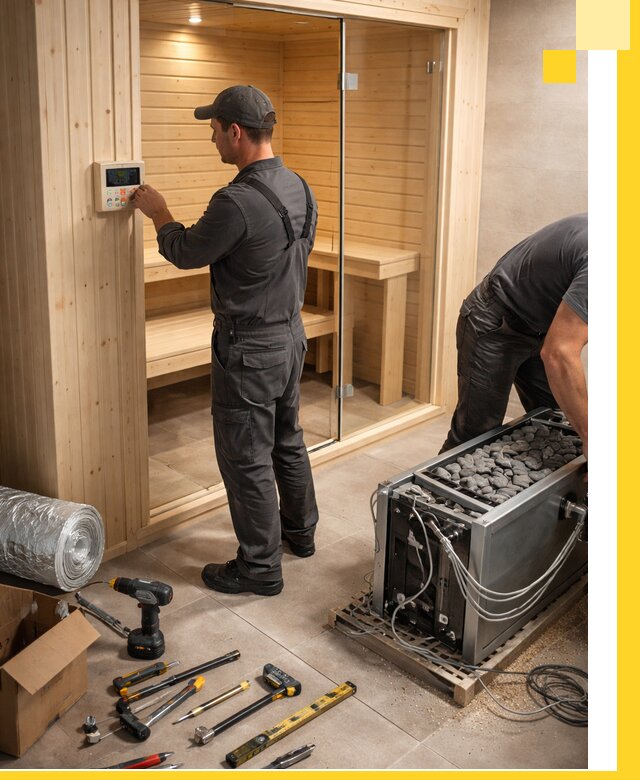 Поставка, установка и монтаж электрических саун в Нефтеюганске