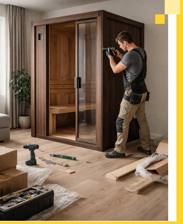 Установка и производство мини саун под ключ в Нефтеюганске