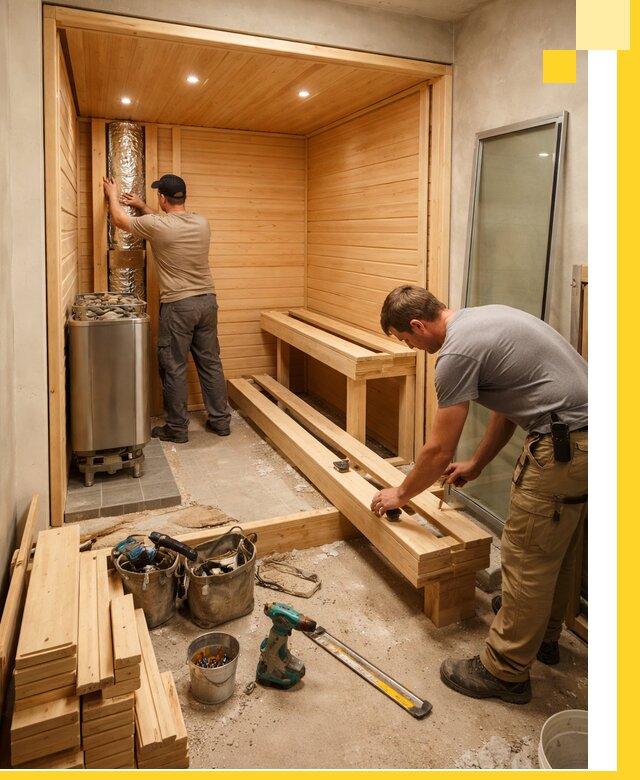 Проектирование и установка домашних саун под ключ в Нефтеюганске