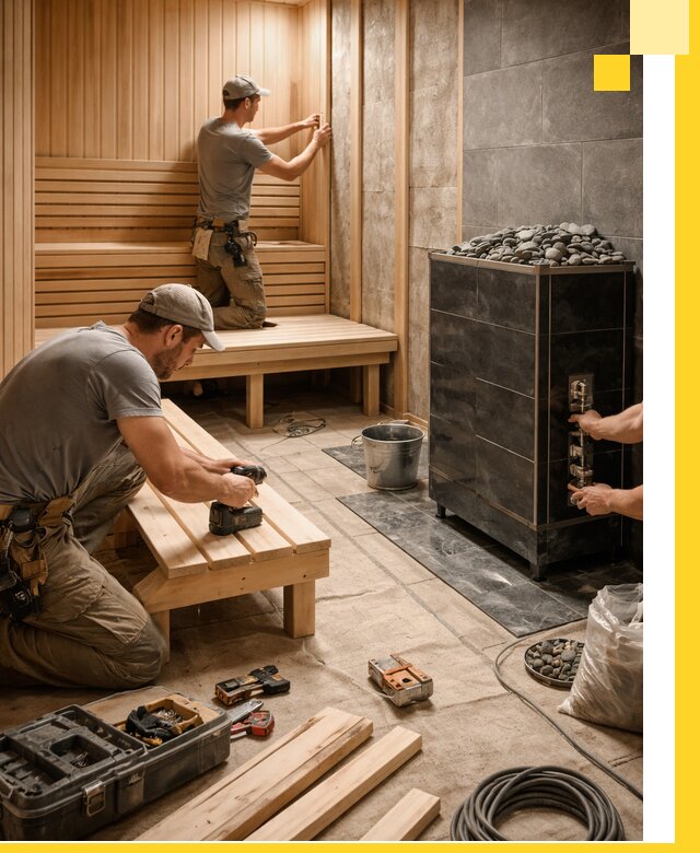 Дизайн и строительство интерьерных саун под ключ в Нефтеюганске