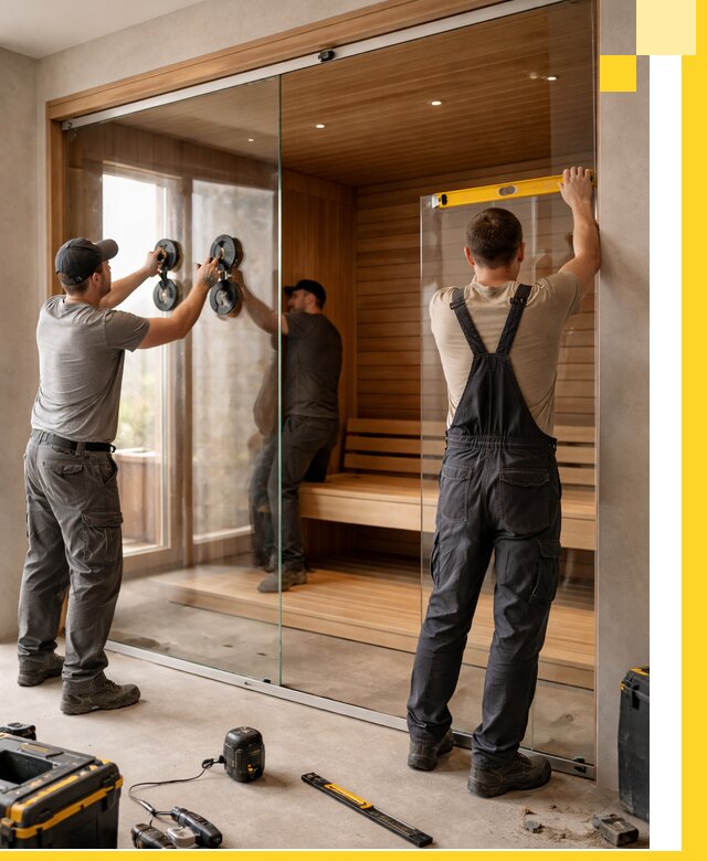 Производство и монтаж стеклянных саун под ключ в Нефтеюганске