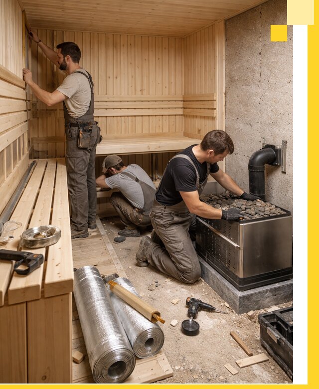 Индивидуальные сауны на заказ в Нефтеюганске под ключ, проект и монтаж