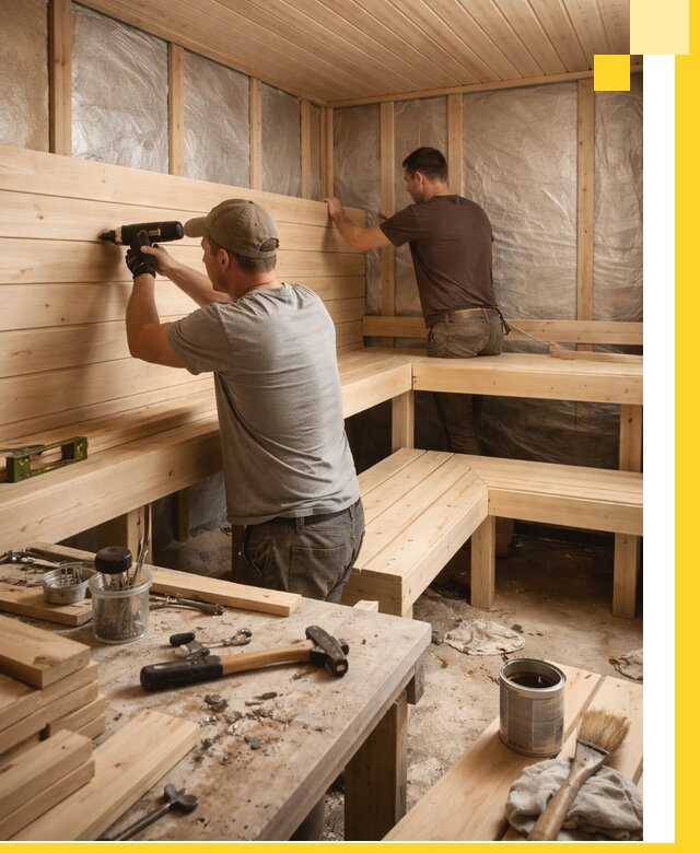 Профессиональная отделка бань и саун под ключ в Нефтеюганске