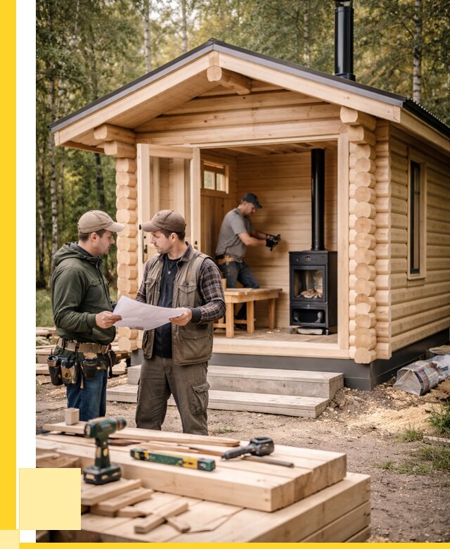 Монтаж бань под ключ в Нефтеюганске — от 203360 р. | ЭриданНфт