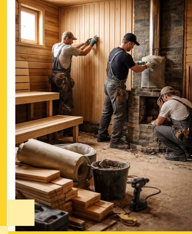 Ремонт бань под ключ в Нефтеюганске от 45756 р. | ЭриданНфт