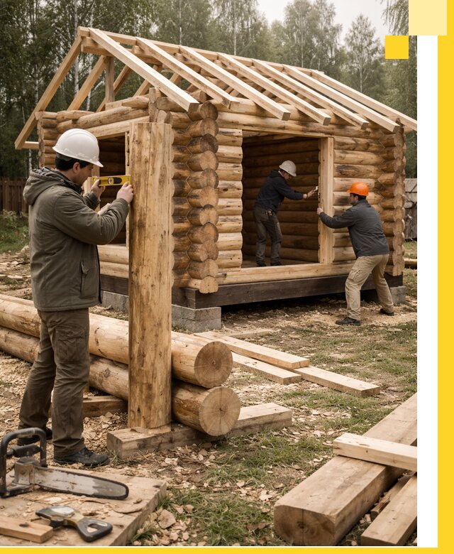 Строительство бань для дачи под ключ в Нефтеюганске с доставкой и монтажом