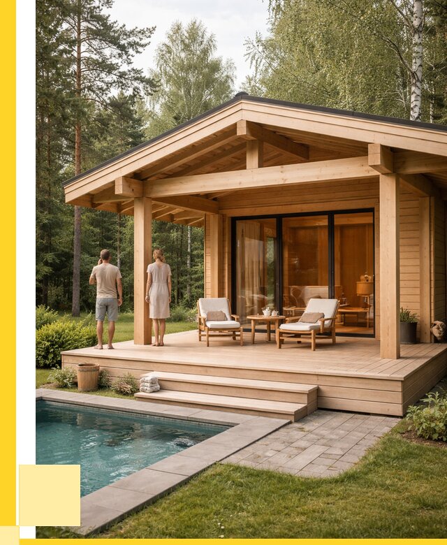 Бани с террасой под ключ в Нефтеюганске от 610080 р. | ЭриданНфт