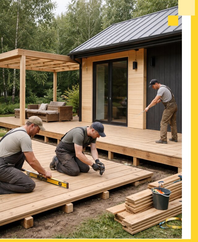 Строительство бань с террасой и бассейном под ключ в Нефтеюганске