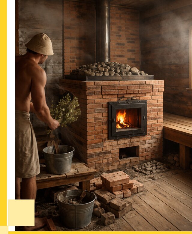 Кирпичные банные печи в Нефтеюганске от 91512 р. | ЭриданНфт