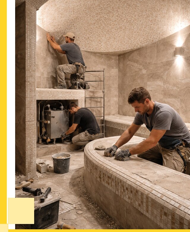 Монтаж хамамов под ключ в Нефтеюганске от 254200 р. ЭриданНфт