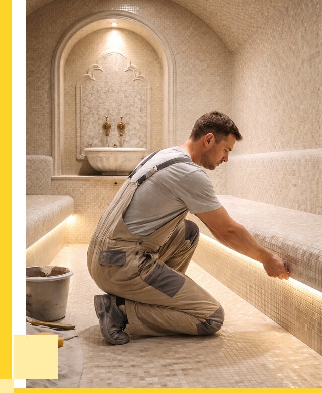 Отделка хамамов под ключ в Нефтеюганске от 5592 р. | ЭриданНфт