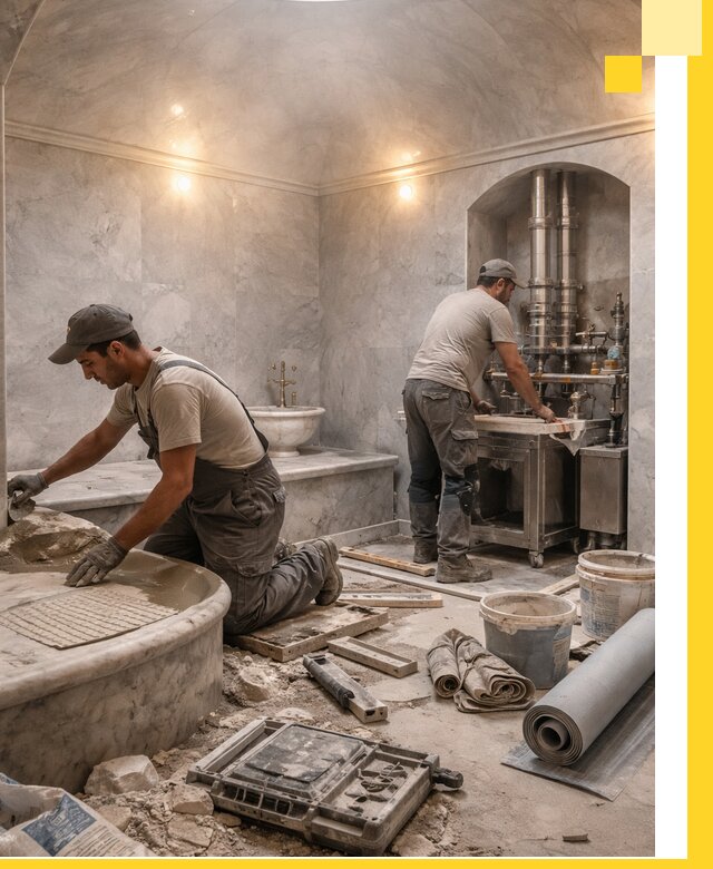 Строительство турецких бань хаммам под ключ в Нефтеюганске