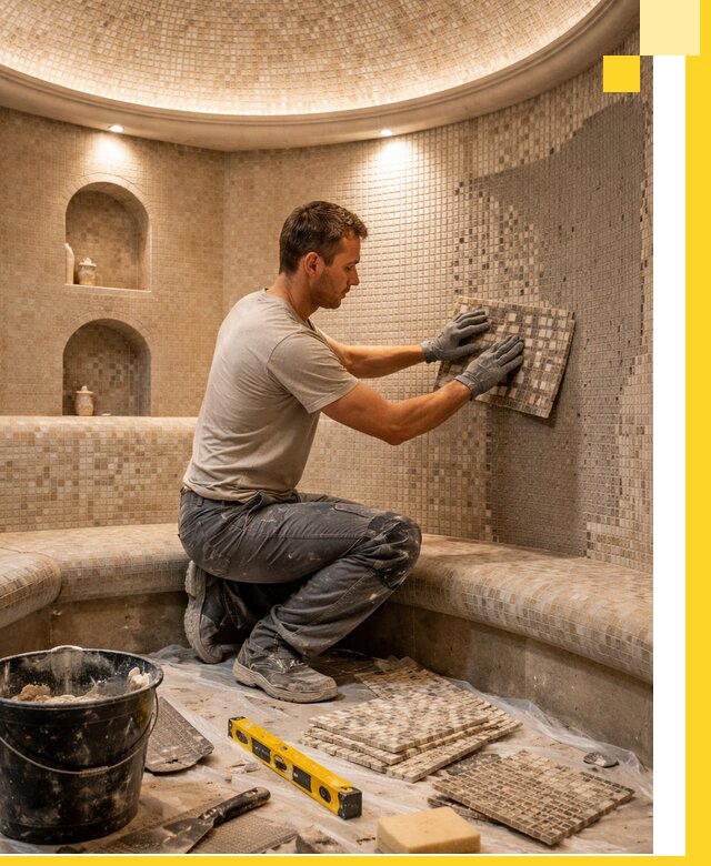 Устройство и монтаж домашнего хамама под ключ в Нефтеюганске