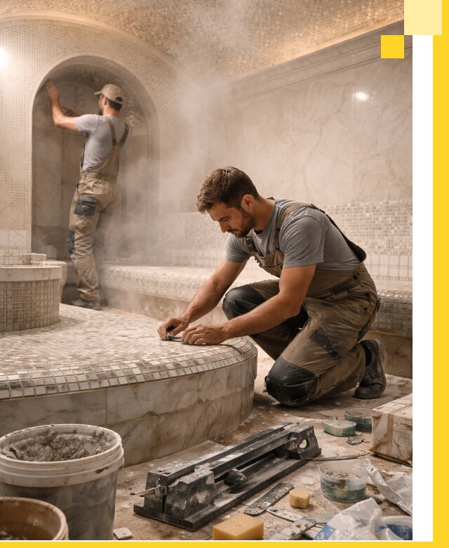 Профессиональный дизайн хамама и SPA под ключ в Нефтеюганске