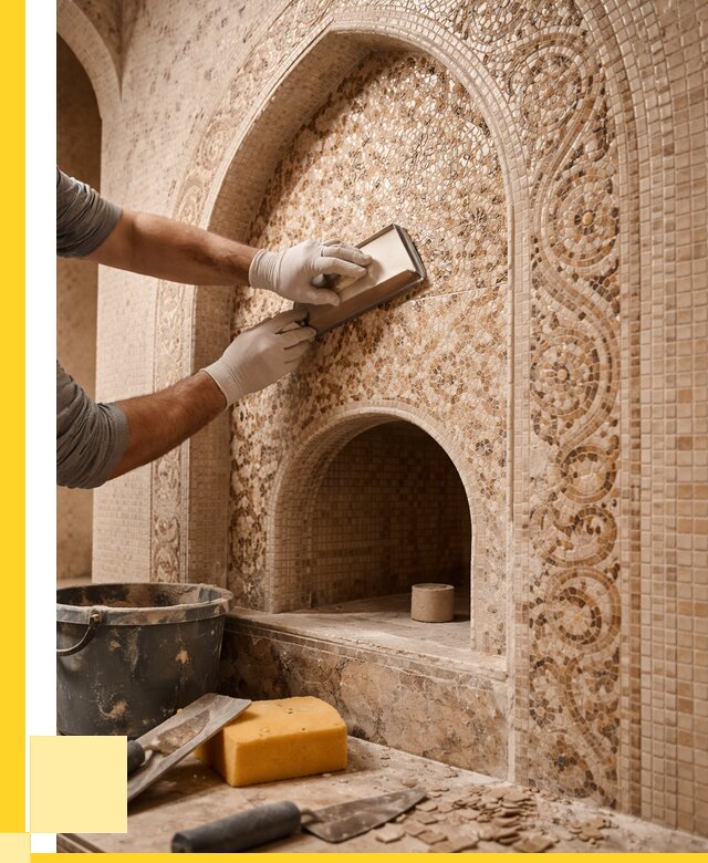 Мозаика для хамама в Нефтеюганске под ключ от 5084 р. | ЭриданНфт