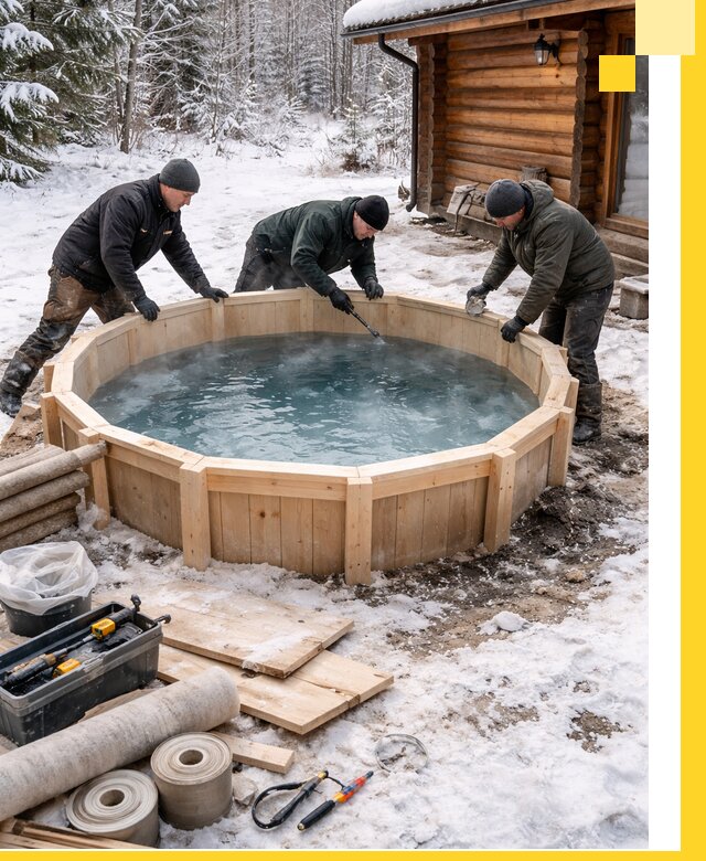 Изготовление и установка ледяных купелей под ключ в Нефтеюганске